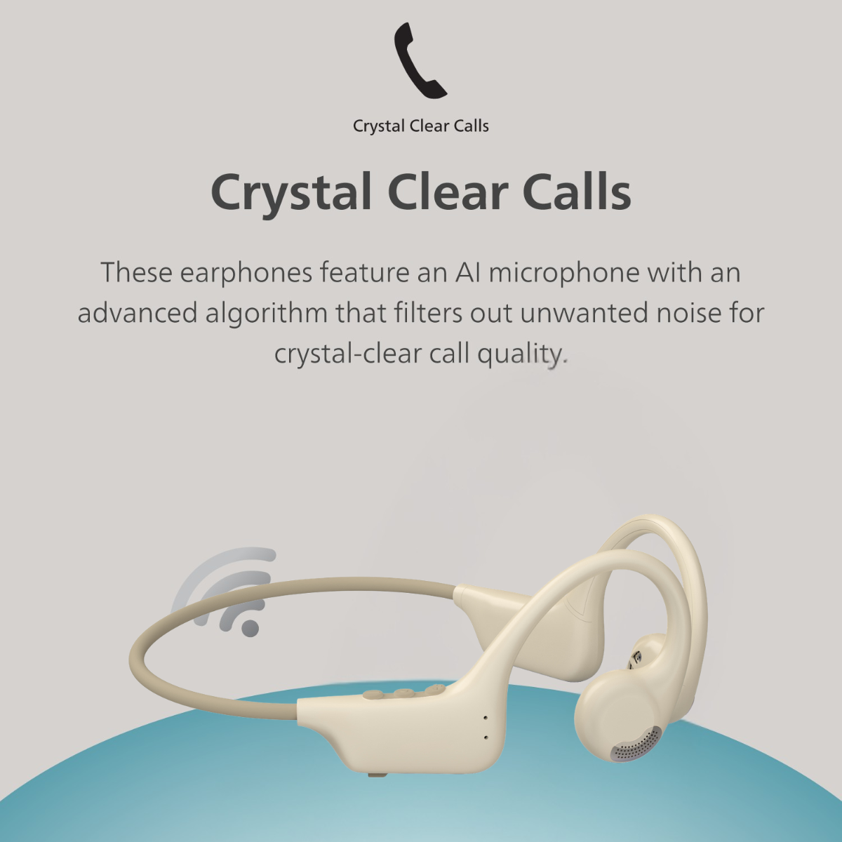 Philips Open-Ear Wireless Sports Headphones TAA1708YL
