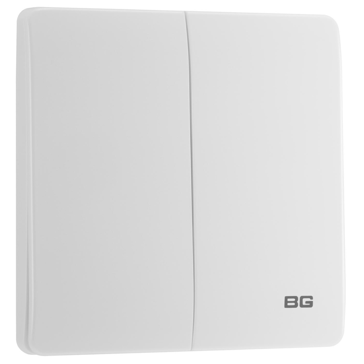 British General BG Neo Slimline Edge to Edge 2 Gang 2-Way Switch (PCWH42E)
