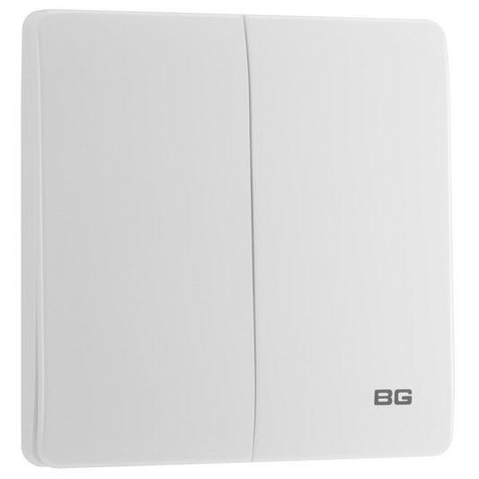 British General BG Neo Slimline Edge to Edge 2 Gang 2-Way Switch (PCWH42E)