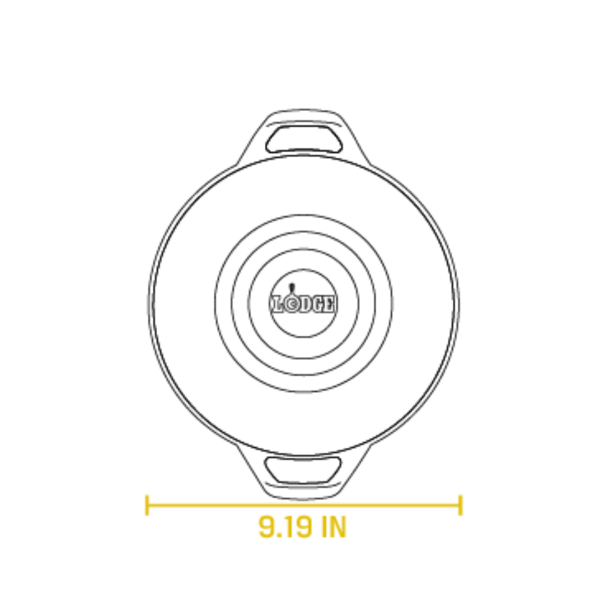 Lodge 22.8 cm Seasoned Cast Iron Mini Wok (L9MWINT)
