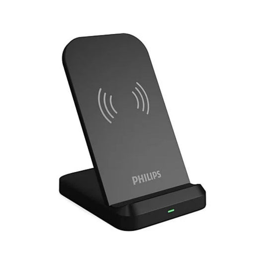 Philips 15W Qi Wireless Charger Stand | Fast Charging | USB-C Input | Anti-Slip | Black (DLP9212/00)