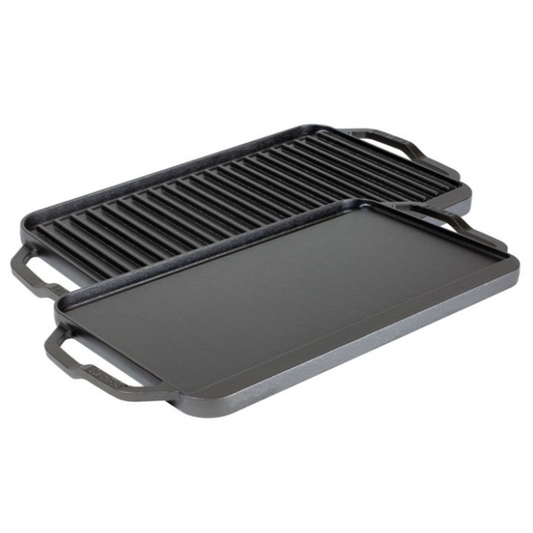 Lodge Chef Collection 19.5 x 10 Inch Cast Iron Reversible Grill/Griddle (LCDRGINT)