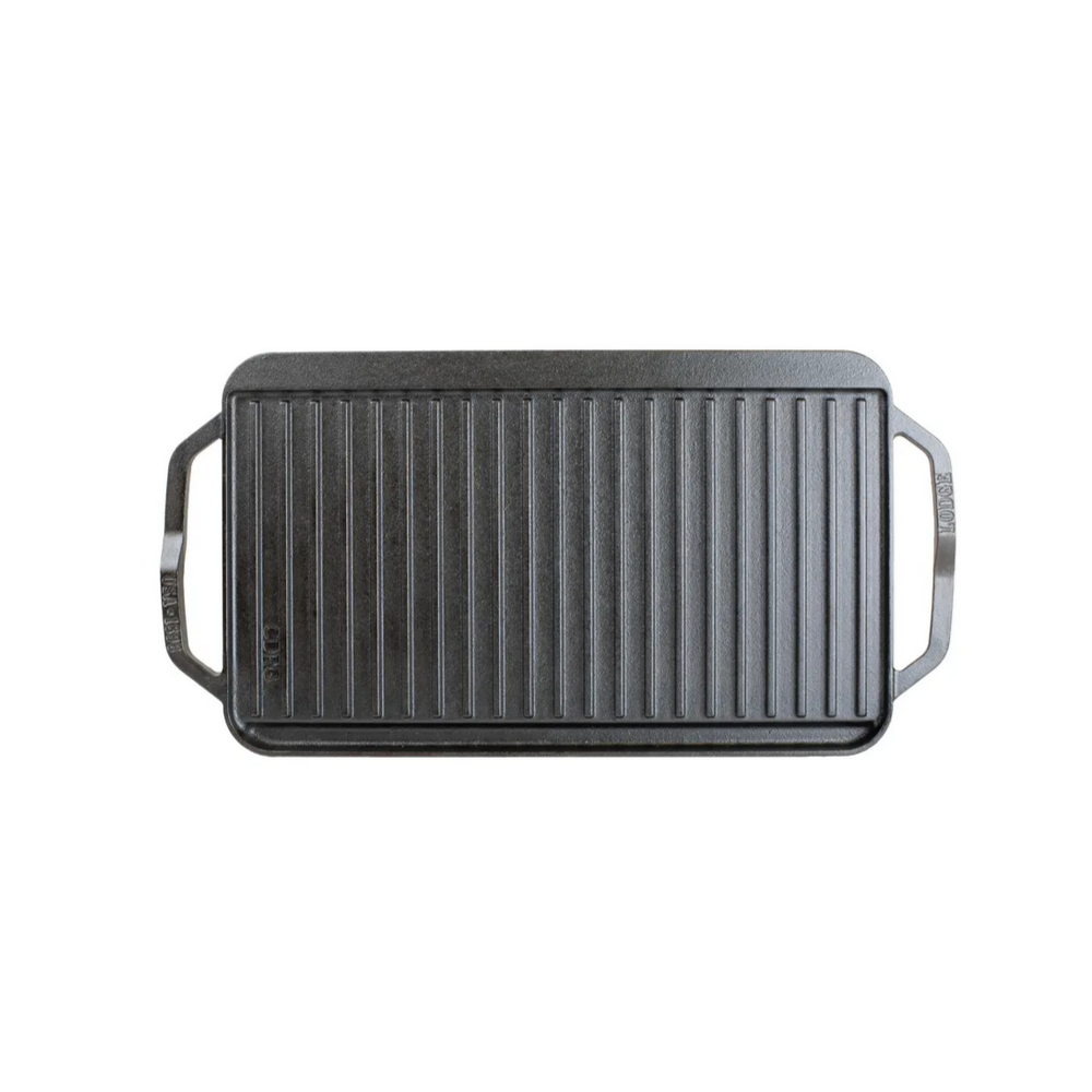 Lodge Chef Collection 19.5 x 10 Inch Cast Iron Reversible Grill/Griddle (LCDRGINT)