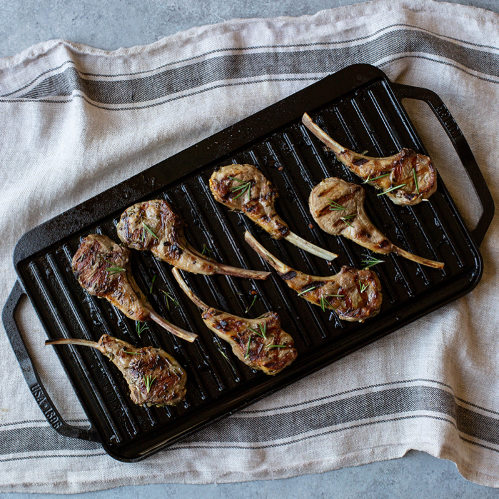 Lodge Chef Collection 19.5 x 10 Inch Cast Iron Reversible Grill/Griddle (LCDRGINT)
