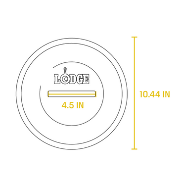 Lodge 26cm Seasoned Cast Iron Lid (L8IC3)