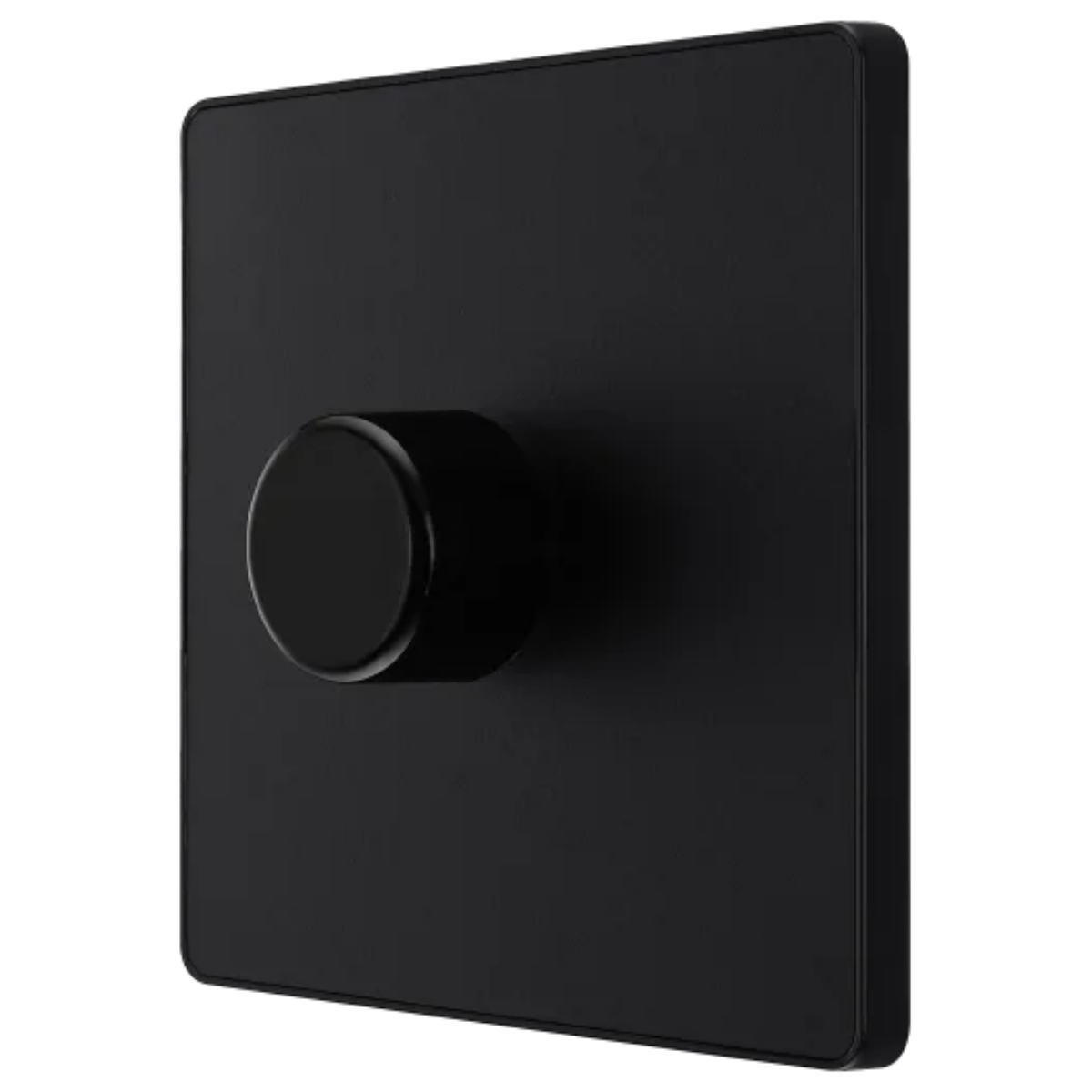British General Evolve Matt Black 2 Way 200W Single Dimmer Switch (PCDMB81B)