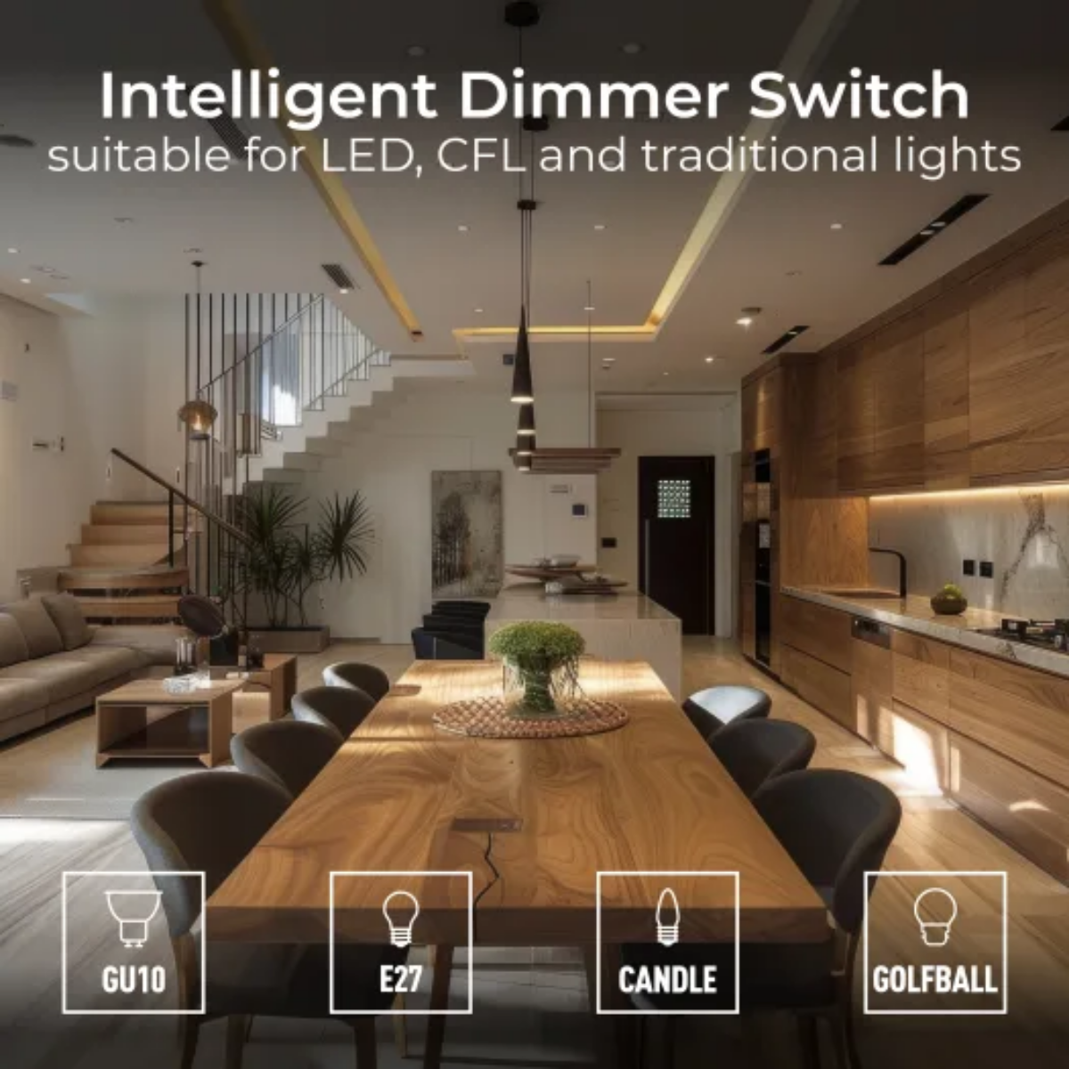 British General Evolve Matt Black 2 Way 200W Single Dimmer Switch (PCDMB81B)