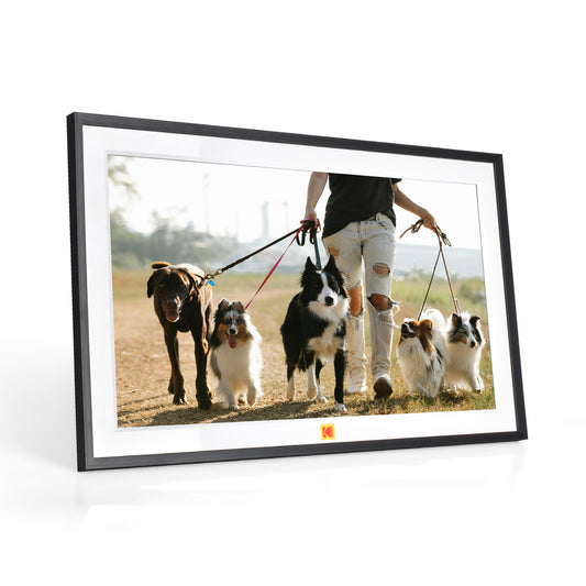 Kodak 15.6" Smart Digital Photo Frame Wooden Frame Design USB-C Safety Mark Certified (RCF-1561P)