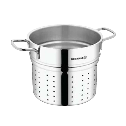 Korkmaz Proline Satin 20x17.5cm/5.1ℓ Spaghetti Strainer Basket Insert (A2770)