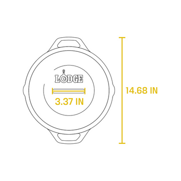 Lodge Seasoned Cast Iron Dutch Oven 7QT/12.25 (L10DOL3)