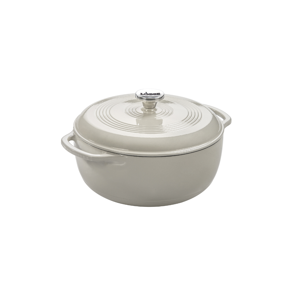 Lodge Cast Iron 6 Quart Enameled Cast Iron Dutch Oven (EC6D)