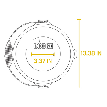 Lodge 30.4 cm 7 Quart Seasoned Cast Iron Dutch Oven With Bail Handle (L10DO3)