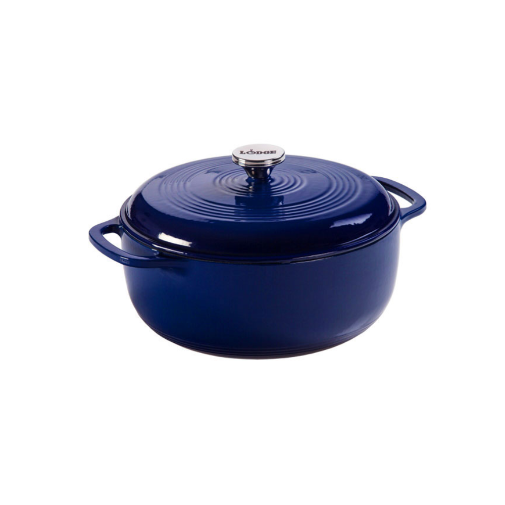 Lodge Cast Iron 6 Quart Enameled Cast Iron Dutch Oven (EC6D)