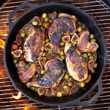 Lodge Seasoned Cast Iron Dual Handle Pan 13.25" (L12SKL)