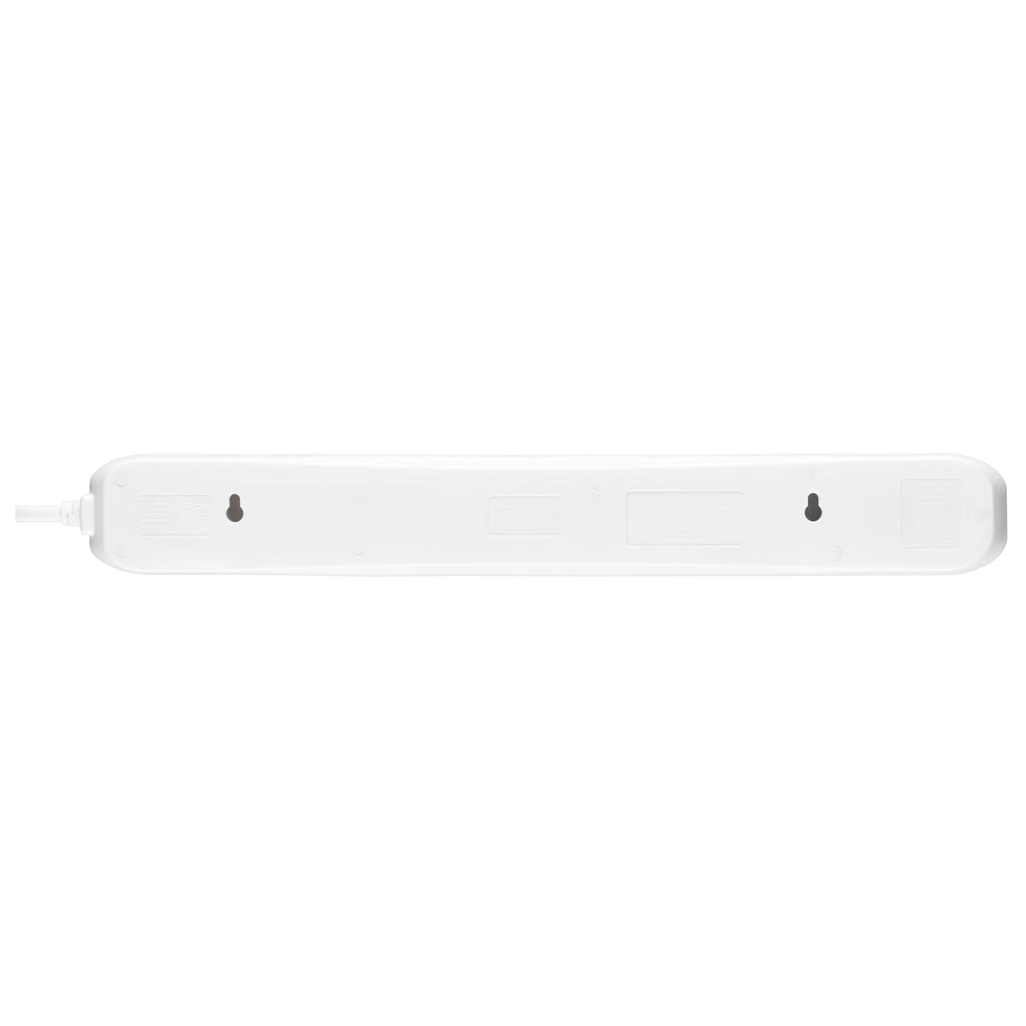 Masterplug Surge Extension Lead Fast Charge USB A&C 6 Sockets 2 meter Black/ White (SRGUAC2262N)
