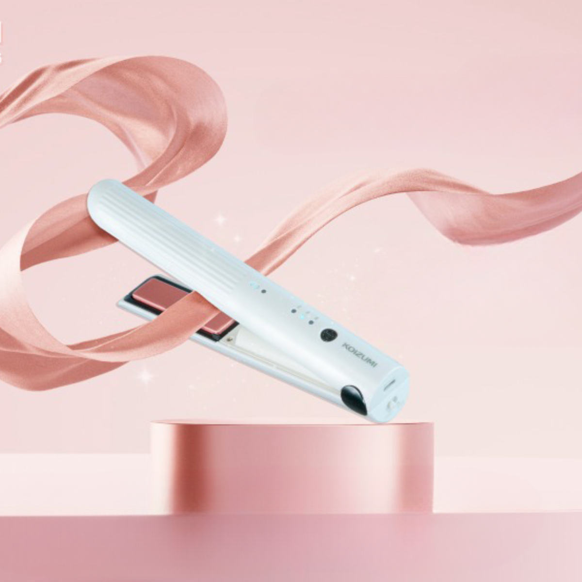 Koizumi USB Rechargeable Portable Cordless Rechargeable Hair Straightener & Curler (KHS-G600)