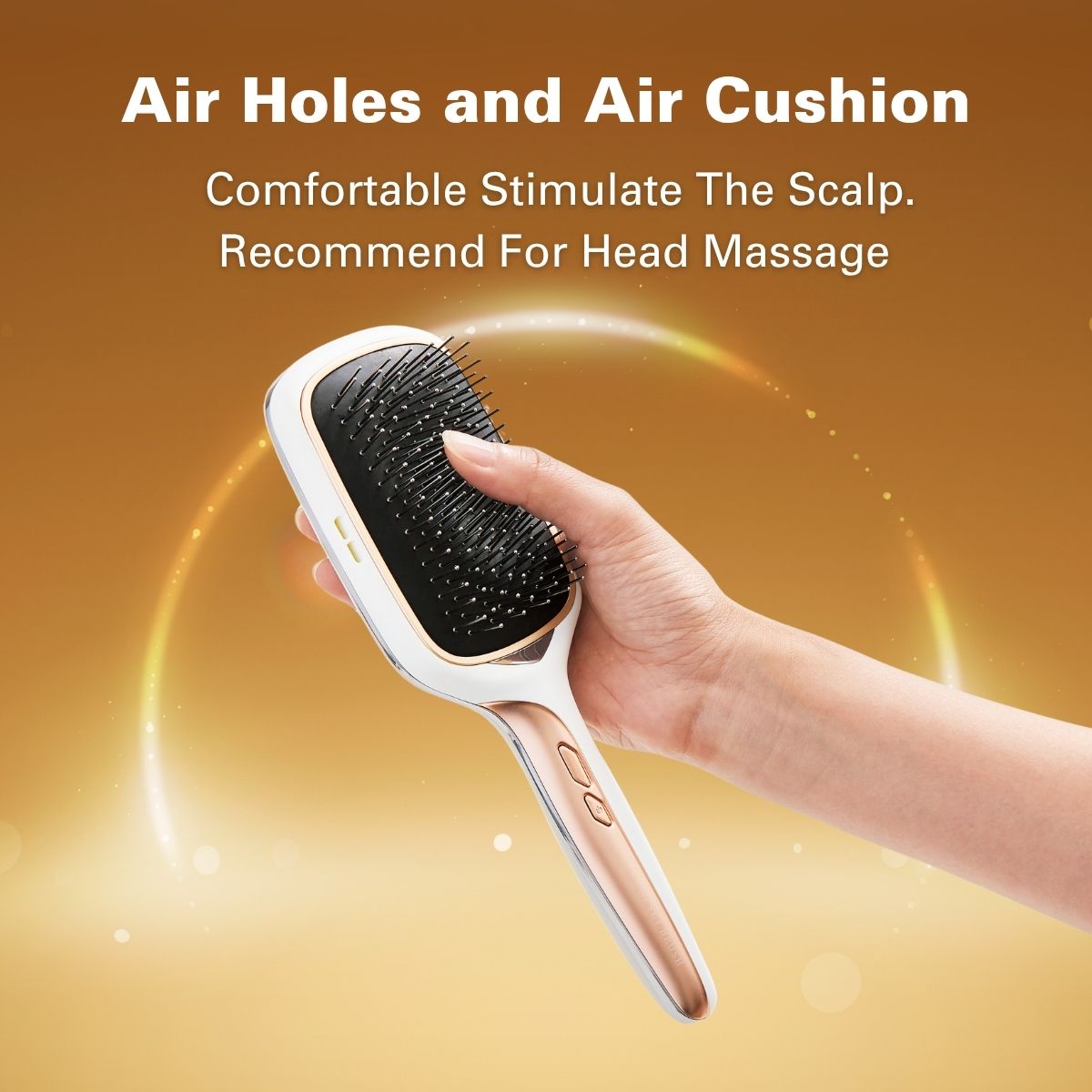 Koizumi Ion Balance Hair Brush | Sonic Vibration | Anti-Static | USB-C Rechargeable (KBE-G520)