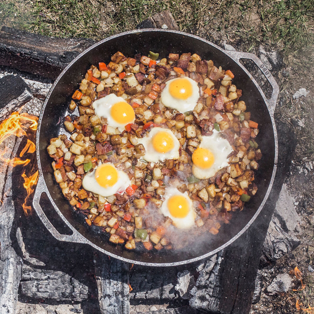 Lodge 43.1cm Seasoned Cast Iron Dual Handle Pan (L17SK3)