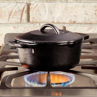 Lodge 16.5cm Seasoned Cast Iron Dutch Oven (L1SP3)