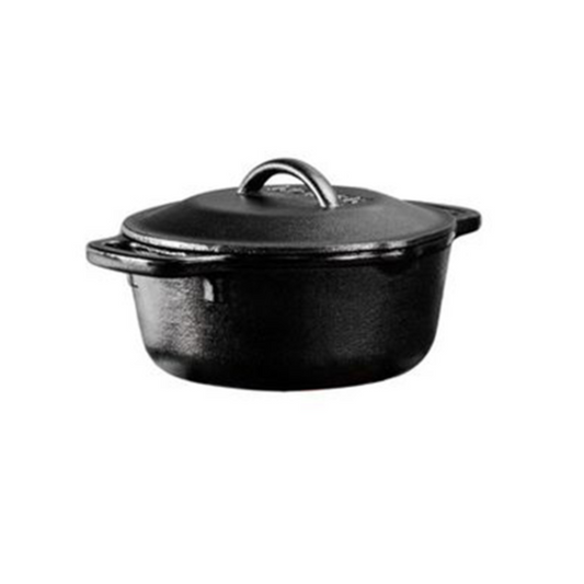 Lodge 20.3cm 2 Quart Seasoned Cast Iron Dutch Oven (L2SP3)
