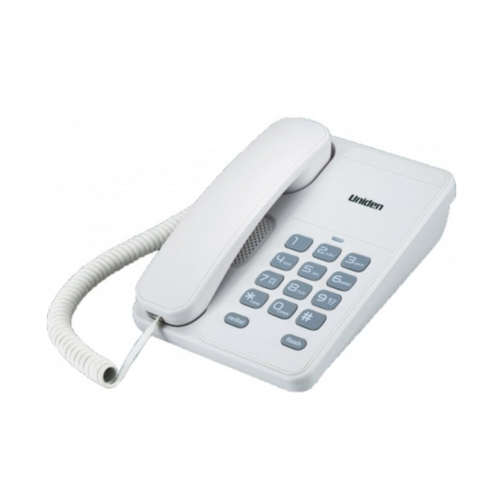 Uniden Corded Phone Desktop with Message Waiting Lamp (AS7202)