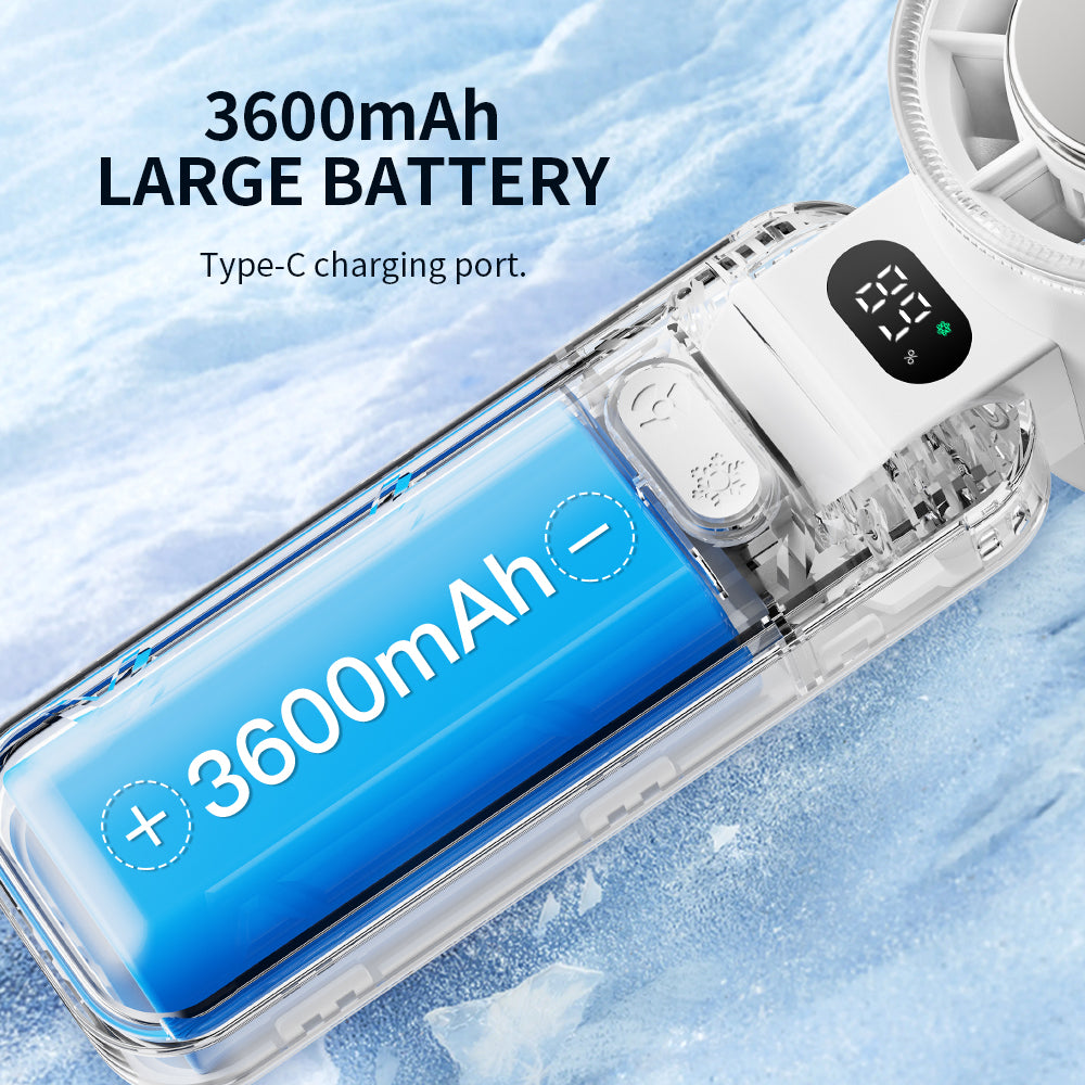 Uniden Foldable Cooling Fan | Magnetic Cold Plate | USB-C | 3600mAh | Up to 14H Runtime (AF5100)