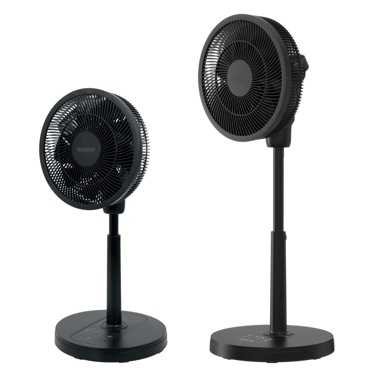 Uniden 12" 3D Oscillating DC Stand Fan (AF5120) , Black