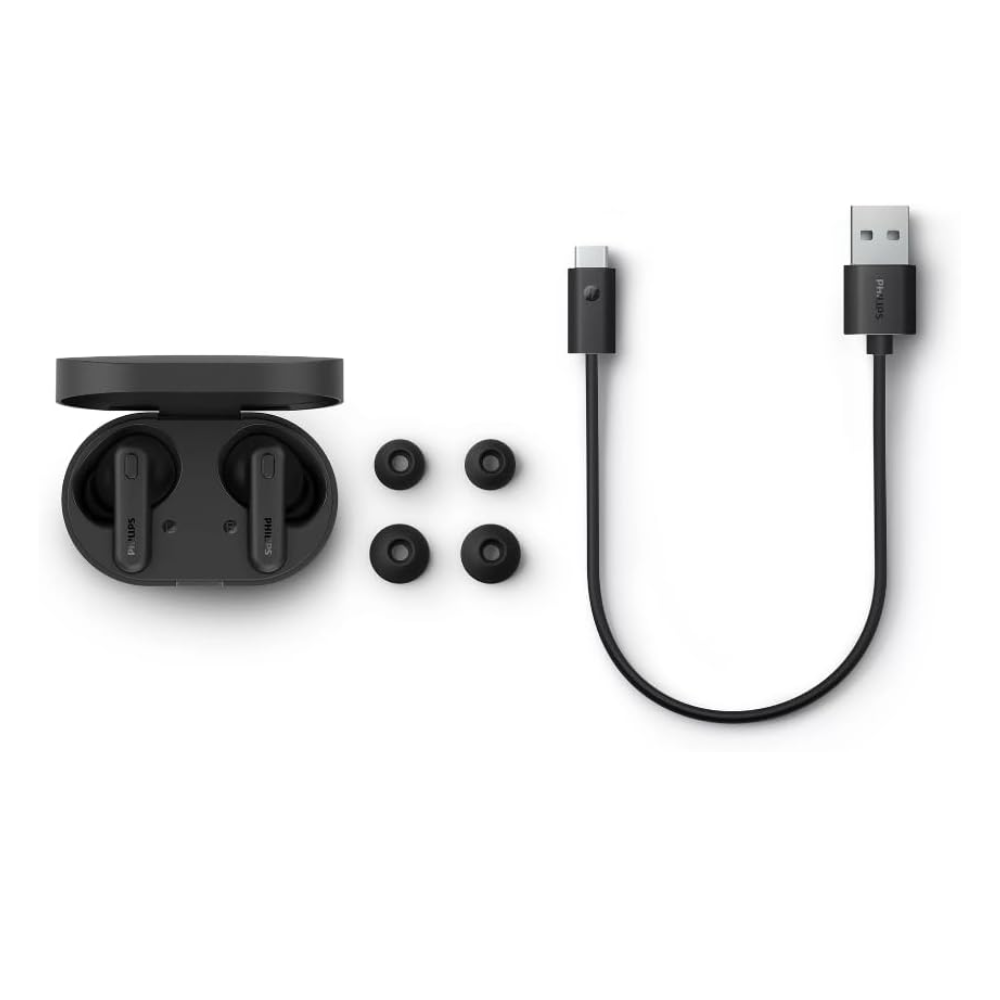 PHILIPS True Wireless Headphone In-ear Bluetooth Earphone (TAT1108/97BK)