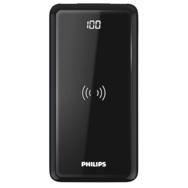 Philips Wireless Powerbank 10,000 mAh Numeric Power Display Quick Charge 3.0 15W Wireless Charging  (DLP9520C/00)