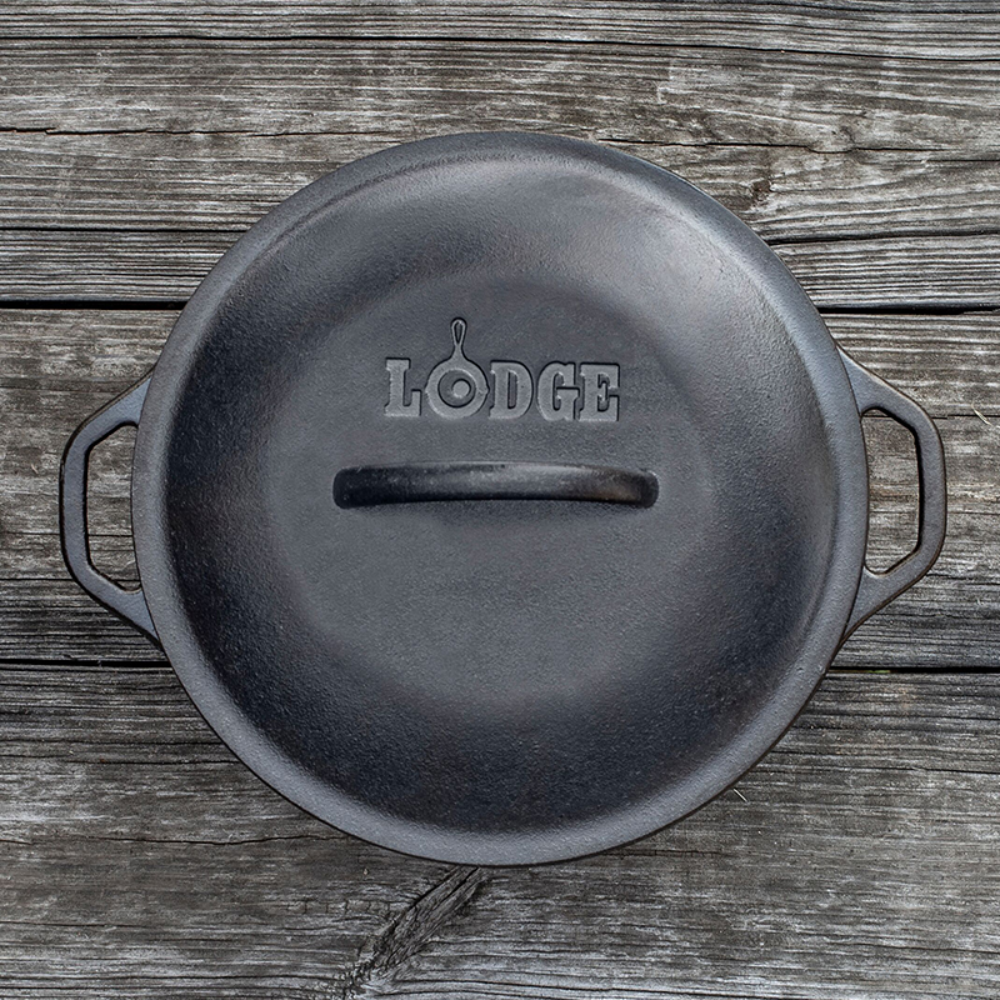 Lodge Cast Iron 5 Quart Seasoned Cast Iron Dutch Oven (L8DOL3)