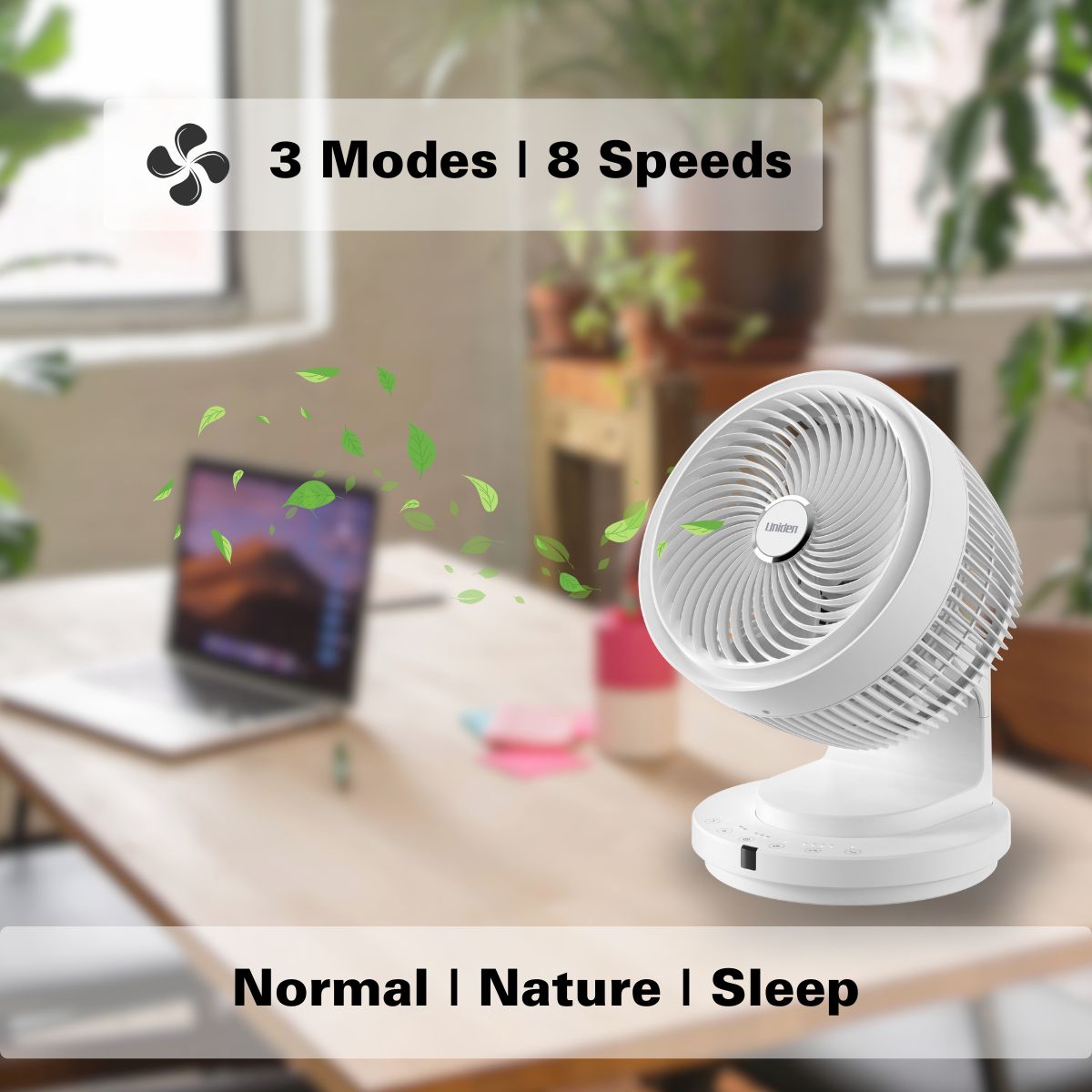 Uniden 9" Oscillating DC Circulator Fan (AF5111)
