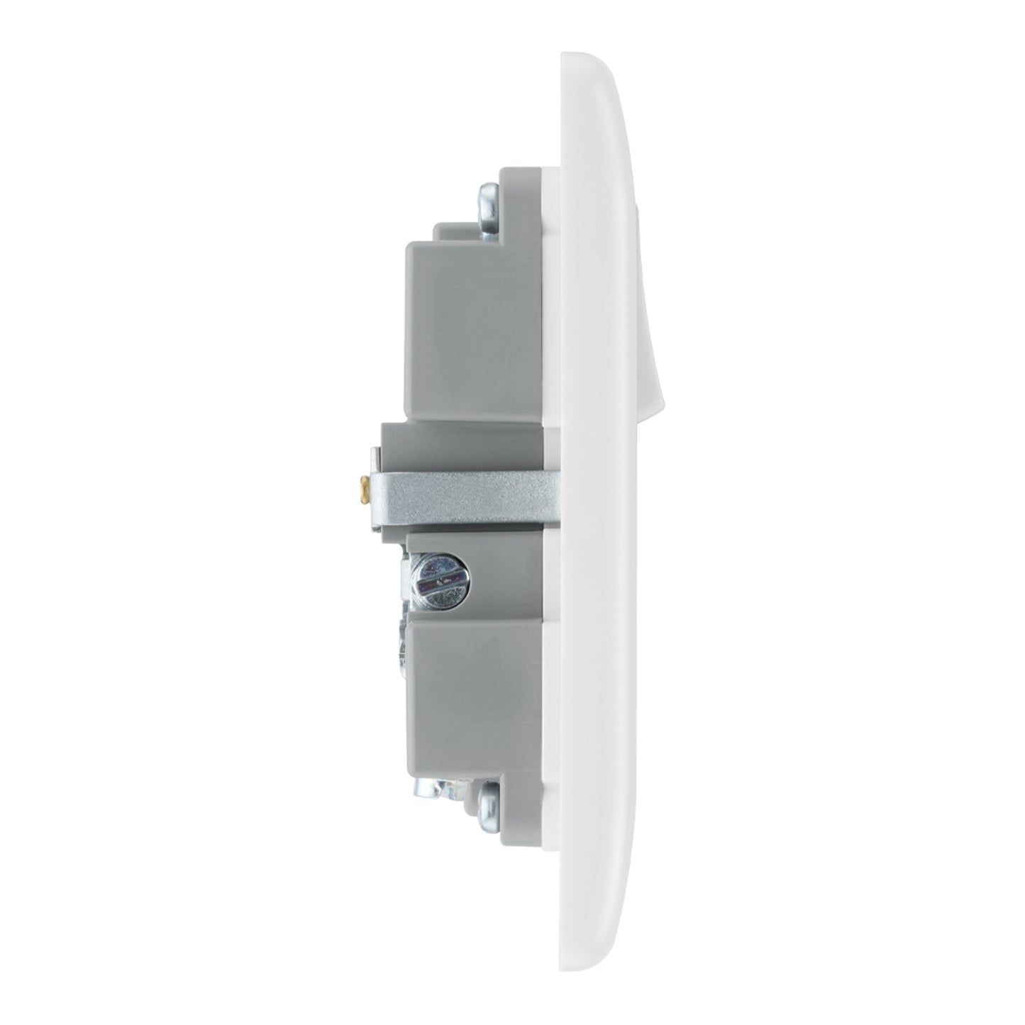 British General BG Moulded Single Gang Switched 13A Power Socket With 18W USB-C+A (821UAC18)
