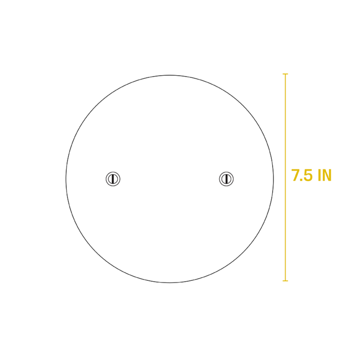 Lodge 7.5" Round Cast Iron Grill Press (LGPR3)