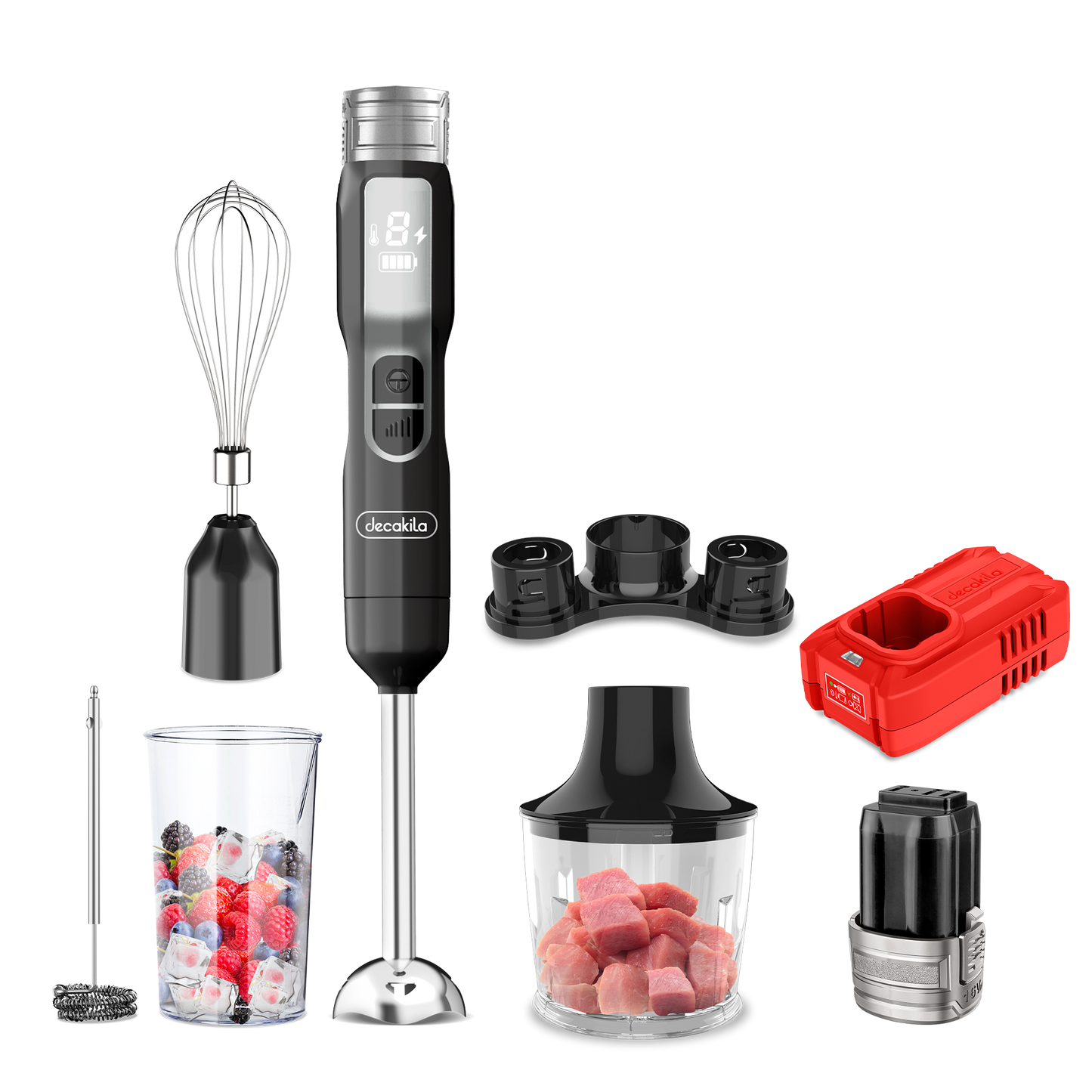 Decakila 16V SHARE Battery Series 5-In-1 Cordless Hand Blender Set (KEJB056)