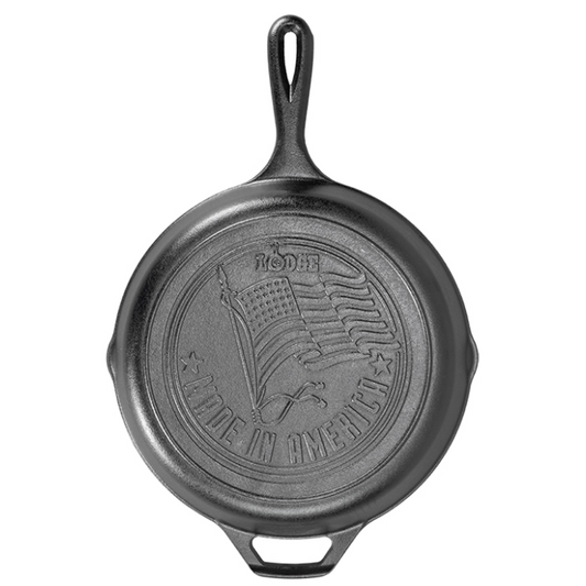 Lodge 10.25" Seasoned Cast Iron American Flag Skillet (L8SKFLAG)