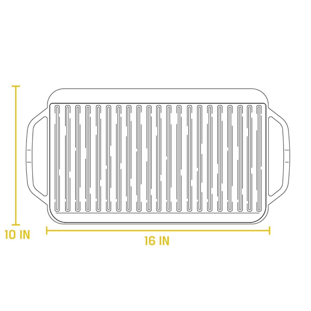 Lodge Chef Collection 19.5 x 10 Inch Cast Iron Reversible Grill/Griddle (LCDRGINT)