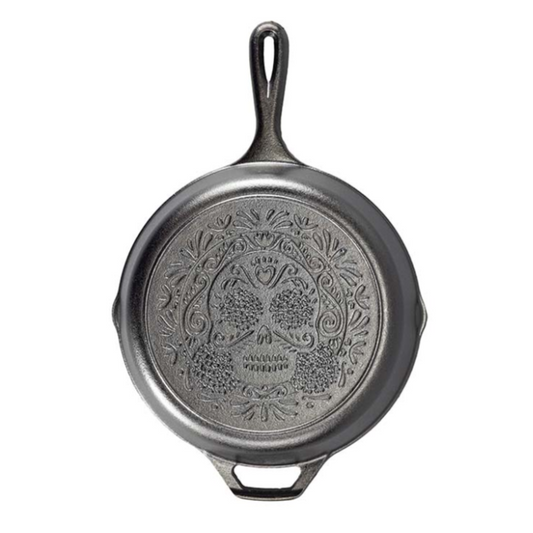 Lodge 10.25" Seasoned Cast Iron Sugar Skull Skillet (L8SKULL)