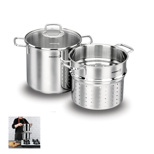 Korkmaz Perla 20x18cm/5.6ℓ Spaghetti Cookware Set (A1523)