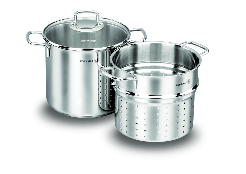 Korkmaz Perla 20x18cm/5.6ℓ Spaghetti Cookware Set (A1523)