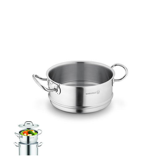 Korkmaz Proline Satin Steam 20x10cm/3.1ℓ Cooking Apparatus (A2771)