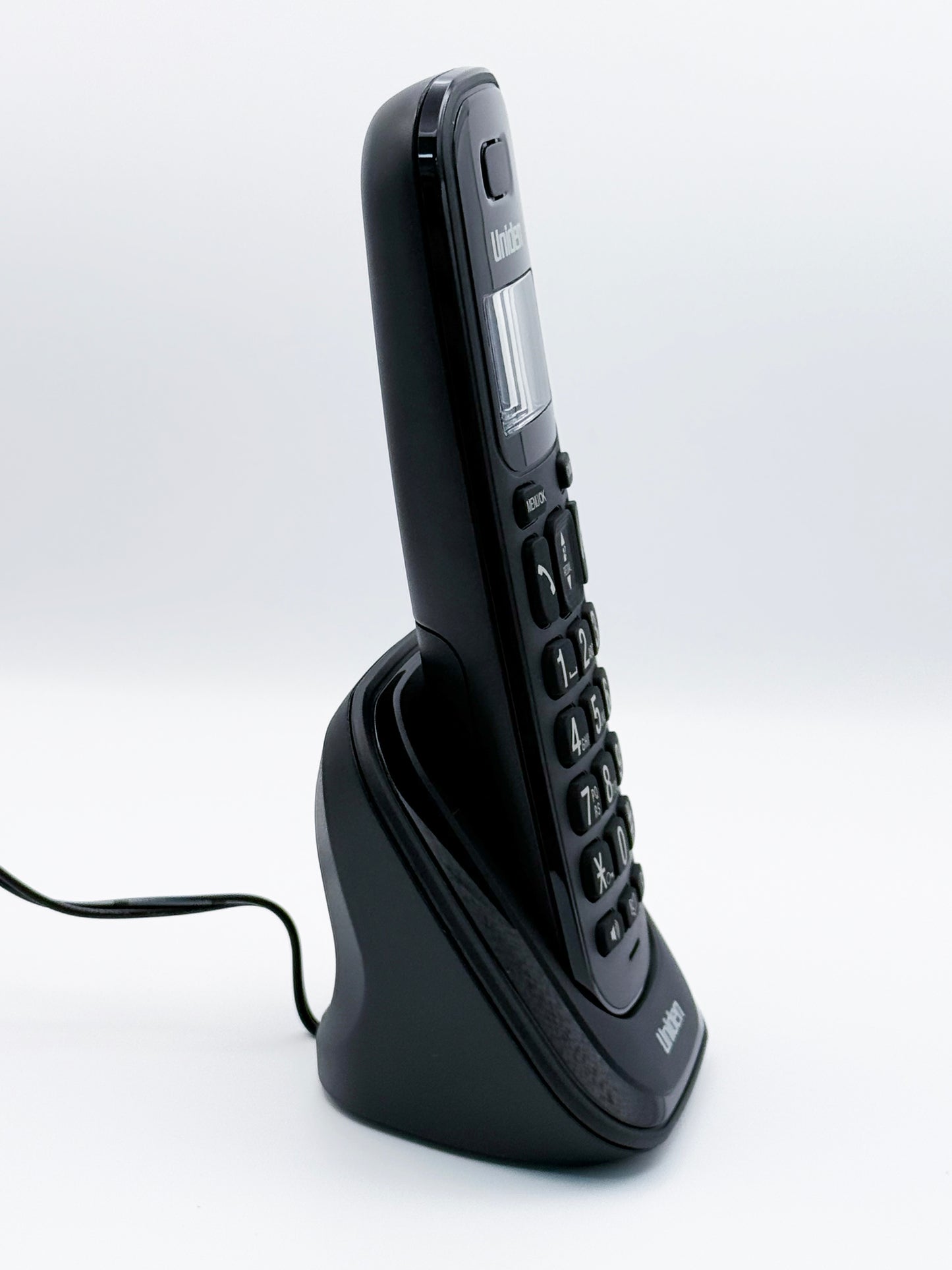 Uniden Cordless & Corded Combo Dect Phone Big Display Big Keypad Speaker Telephone Black (AT4505BK)
