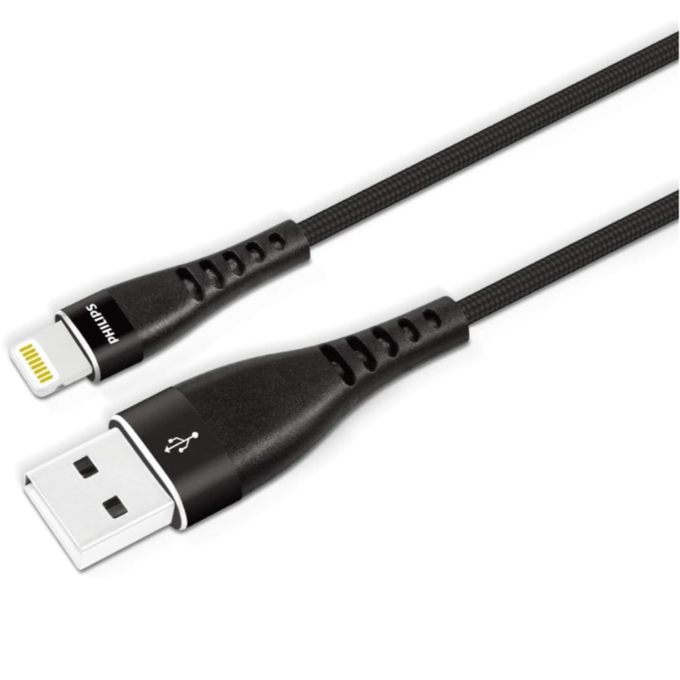 Philips Cable USB A to Lightning 1.2 Metre USB 2.0 480Mbps (DLC5204V/00)