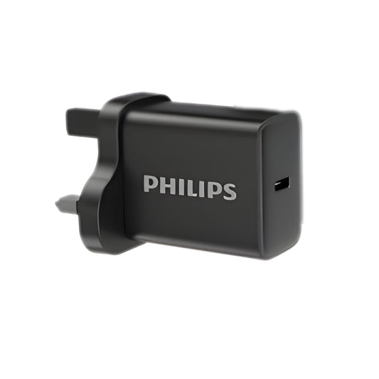 Philips 30W Wall Charger with USB C to C 1 Meter Cable (DLP5312NB)