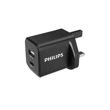 Philips 45W GaN Wall Charger QC18W PD45W Black (DLP5321CB/05)