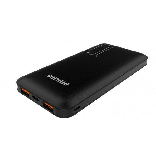 Philips Powerbank 10,000 mAh Li-Polymer USB-C PD + USB-A Quick Charge 3.0 18W + USB-A 2.1A (DLP6812CB/00)