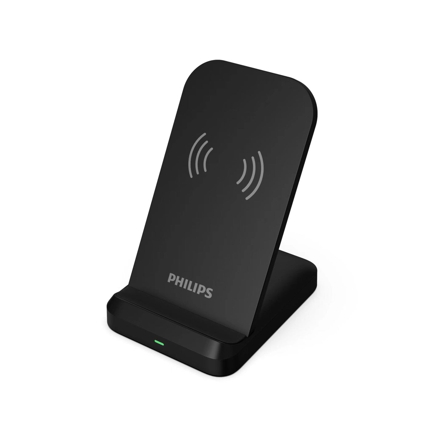 Philips 15W Qi Wireless Charger Stand | Fast Charging | USB-C Input | Anti-Slip | Black (DLP9212/00)