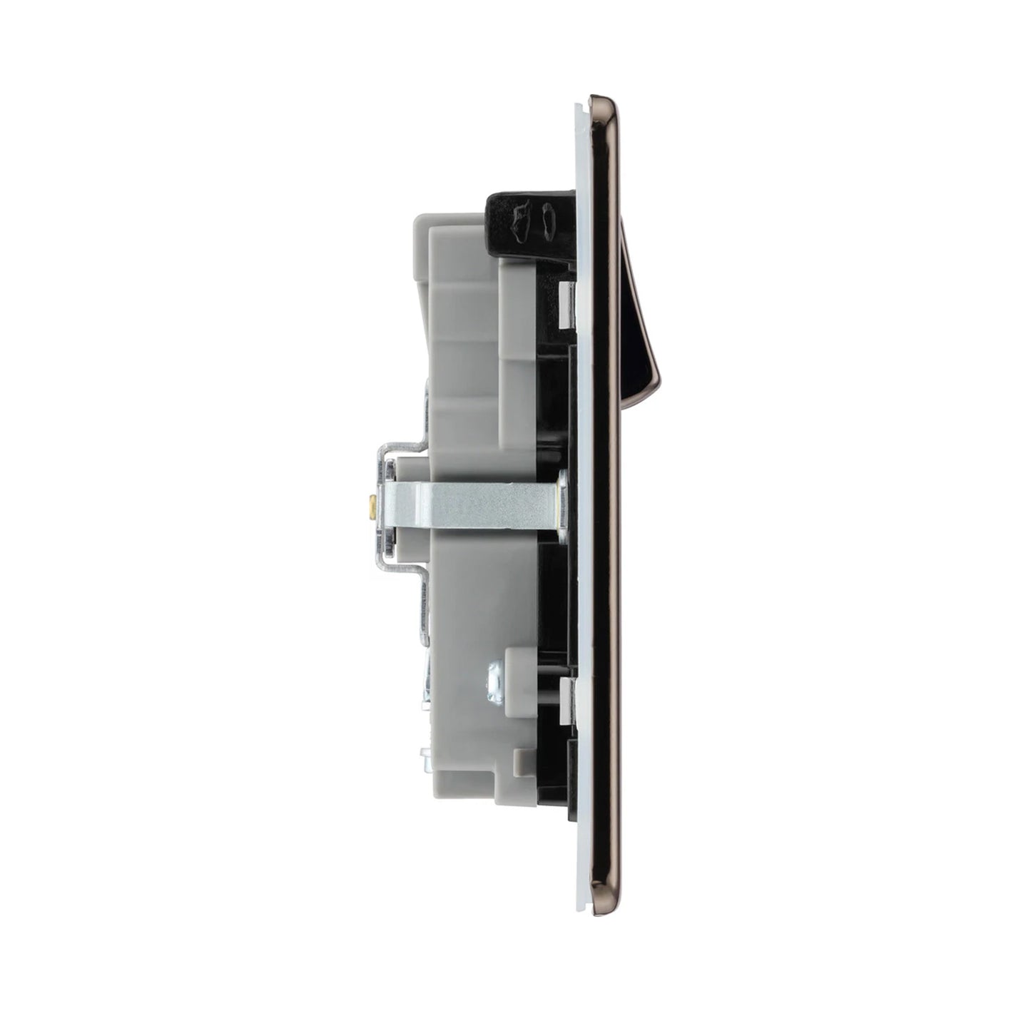 British General BG Flat plate Screwless Double Socket with 45W USB-C Charger (FBN22UAC45B)