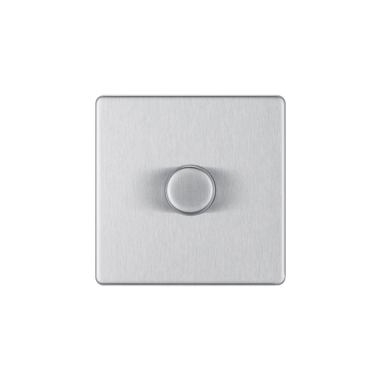 British General BG Flat plate Screwless 2-Way 200W Dimmer Switch, Brushed Steel (FBS81P)