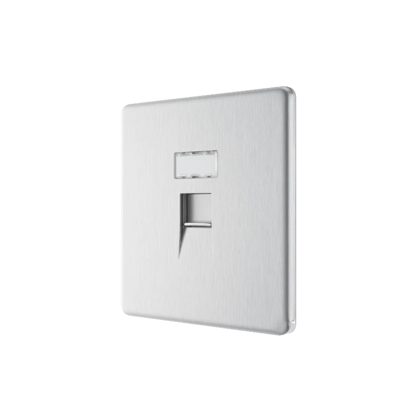 British General BG Screwless Flatplate RJ45 Cat6 Telephone Outlet (FBSRJ451)
