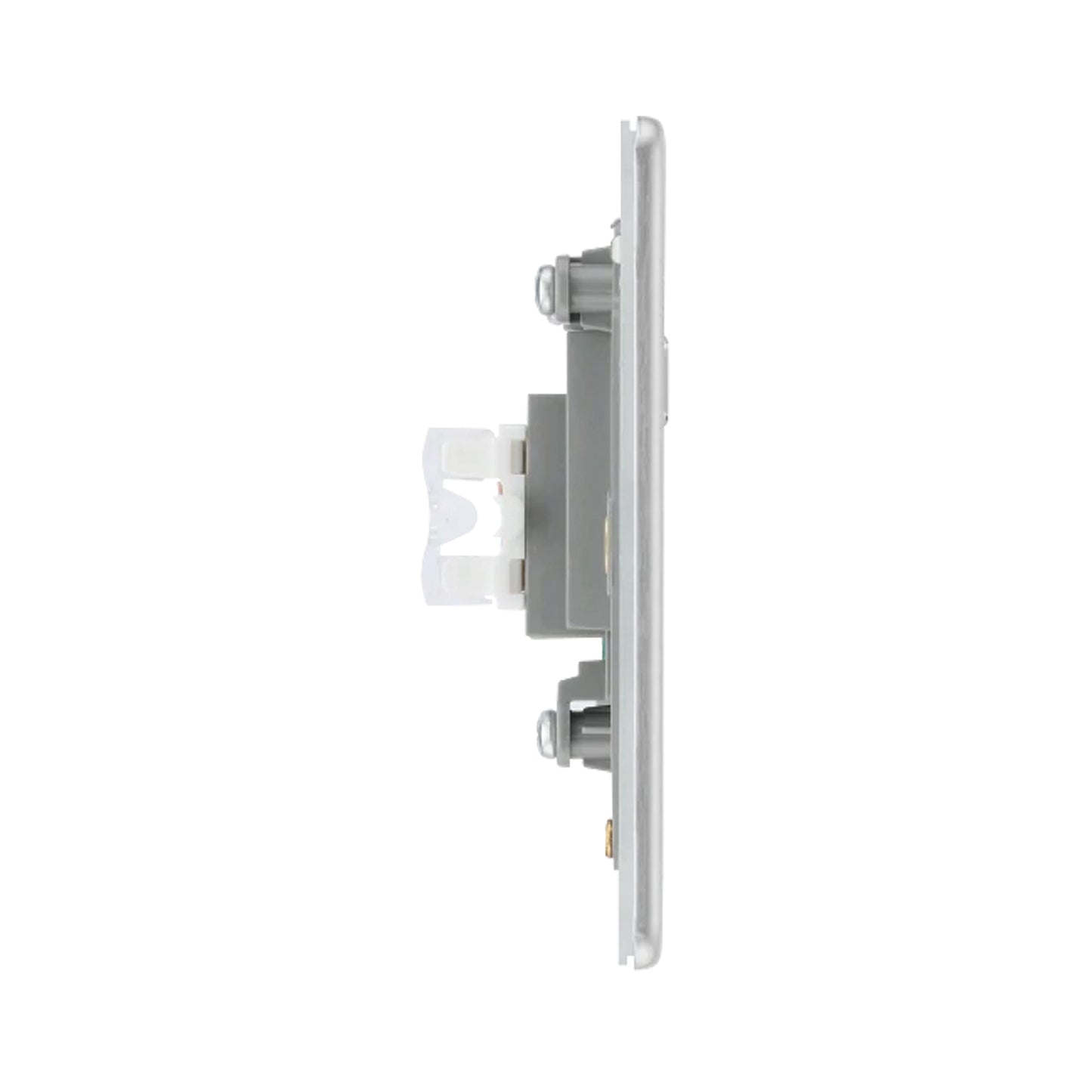 British General BG Screwless Flatplate RJ45 Cat6 Telephone Outlet (FBSRJ451)